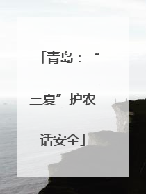 青岛：“三夏”护农话安全