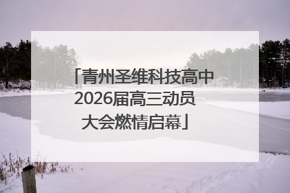 青州圣维科技高中2026届高三动员大会燃情启幕