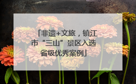 非遗+文旅，镇江市“三山”景区入选省级优秀案例