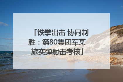 铁拳出击 协同制胜：第80集团军某旅实弹射击考核
