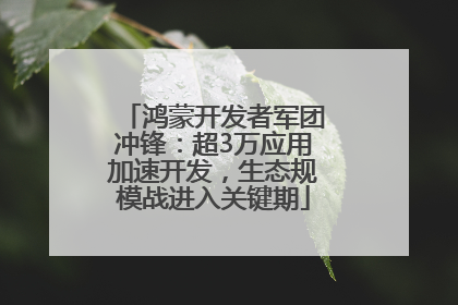 鸿蒙开发者军团冲锋：超3万应用加速开发，生态规模战进入关键期