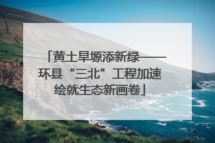 黄土旱塬添新绿——环县“三北”工程加速绘就生态新画卷