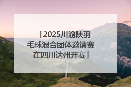 2025川渝陕羽毛球混合团体邀请赛在四川达州开赛