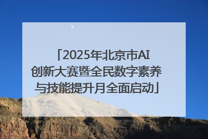 2025年北京市AI创新大赛暨全民数字素养与技能提升月全面启动