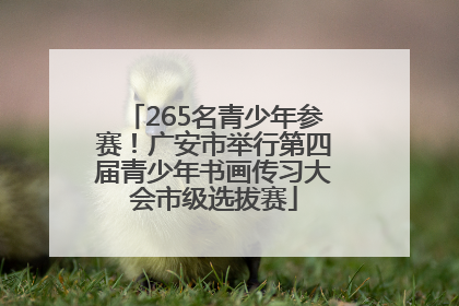 265名青少年参赛！广安市举行第四届青少年书画传习大会市级选拔赛